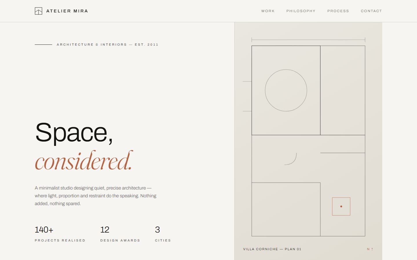 Atelier Mira — architecture studio site