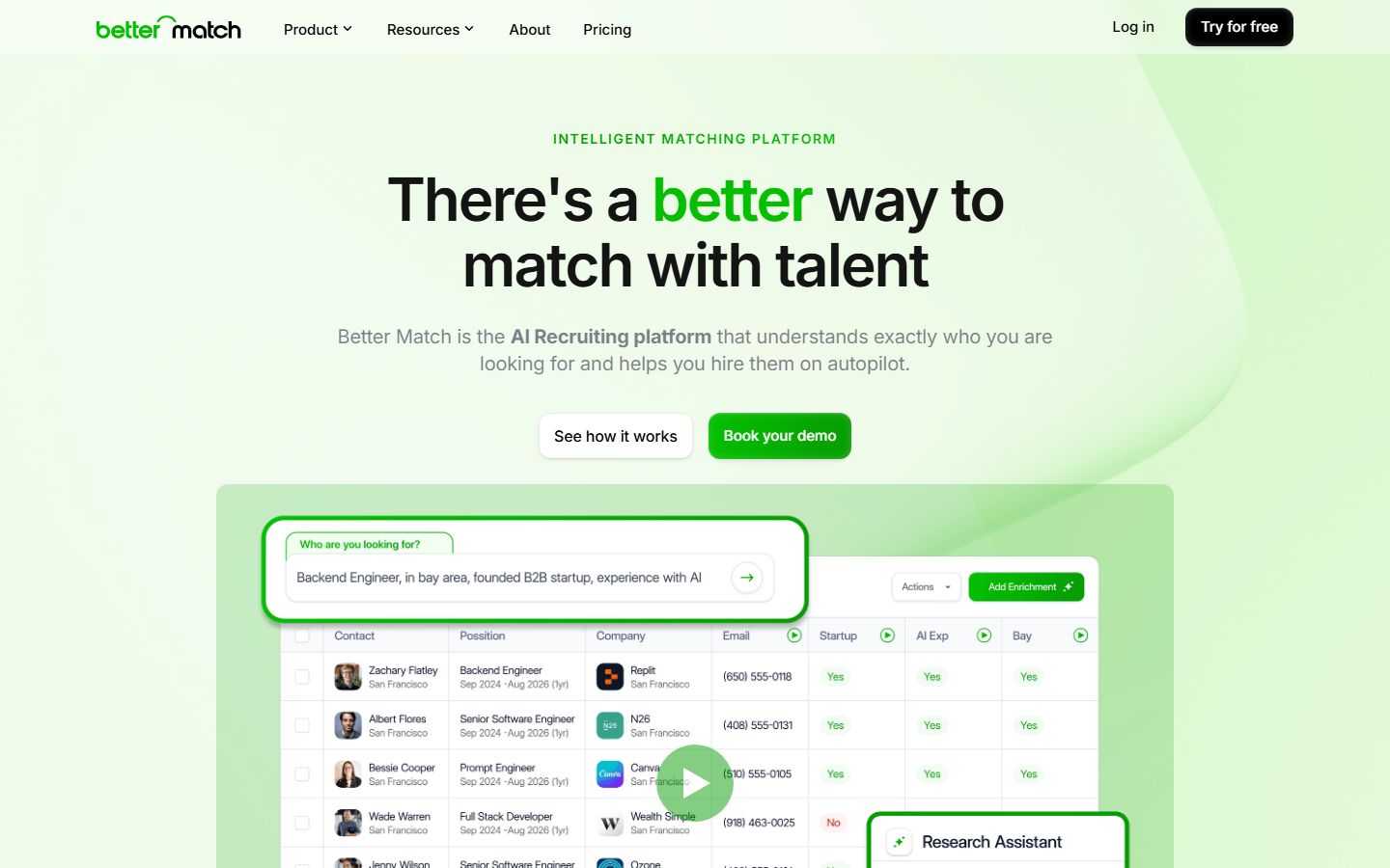 bettermatch.io — AI recruiting platform