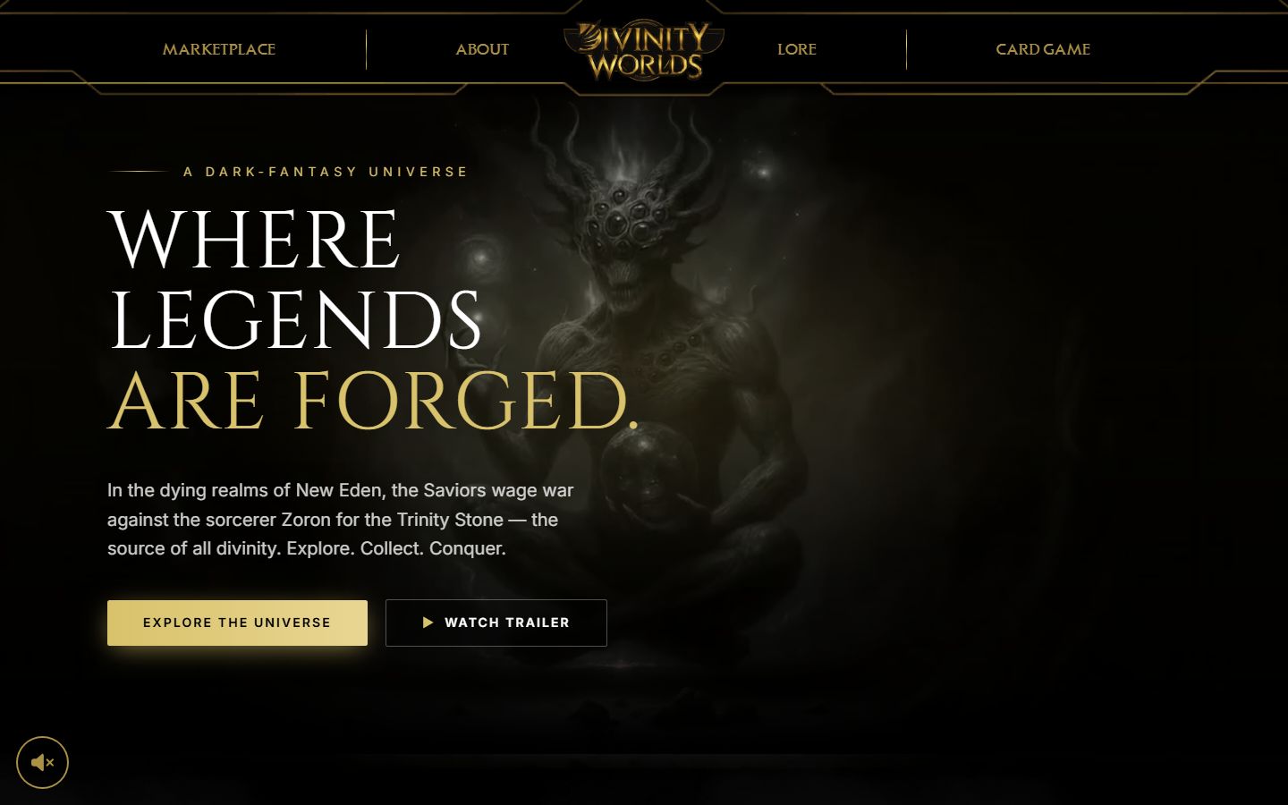 Divinity Worlds — dark fantasy game universe site