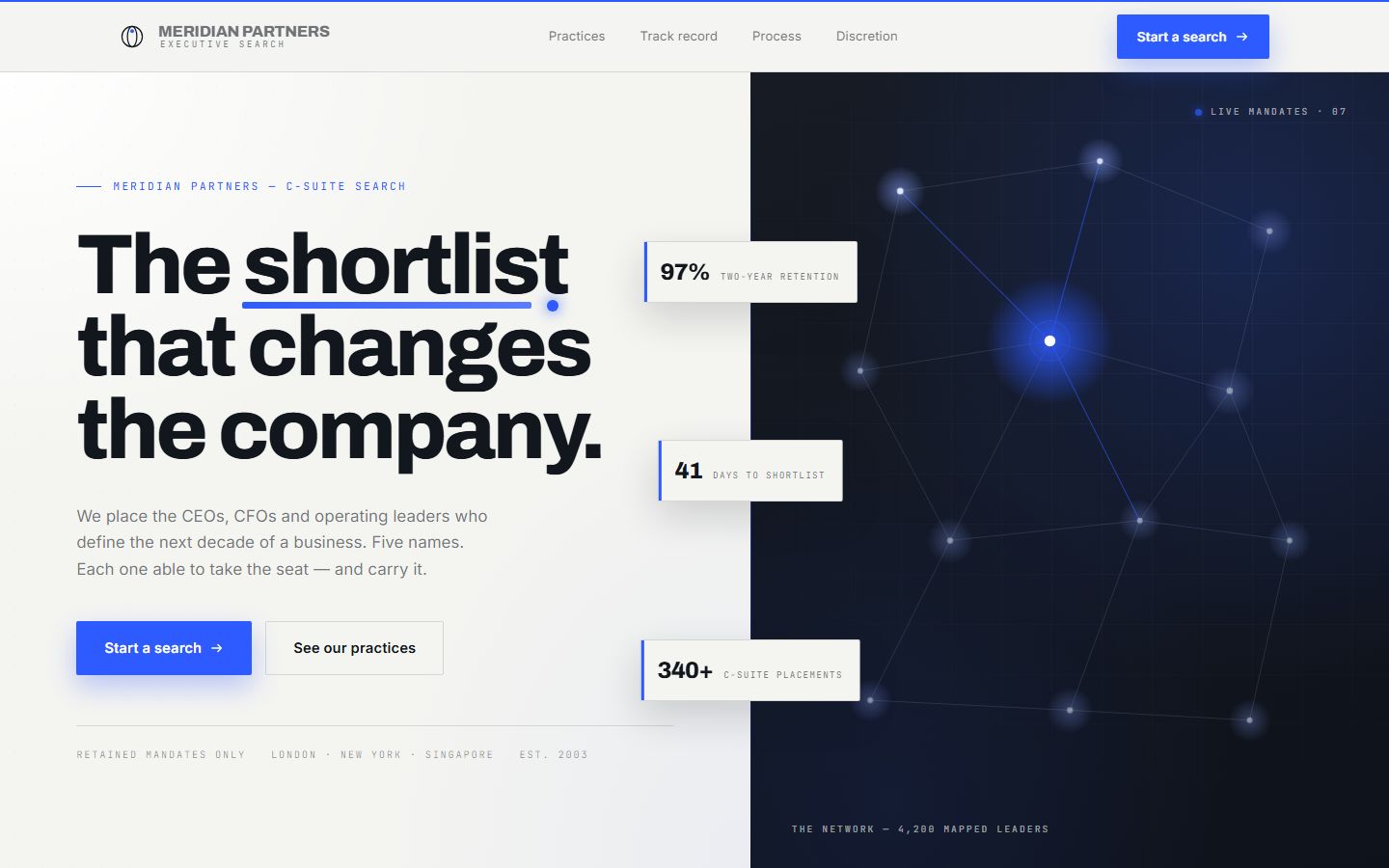 Meridian Partners — executive search firm